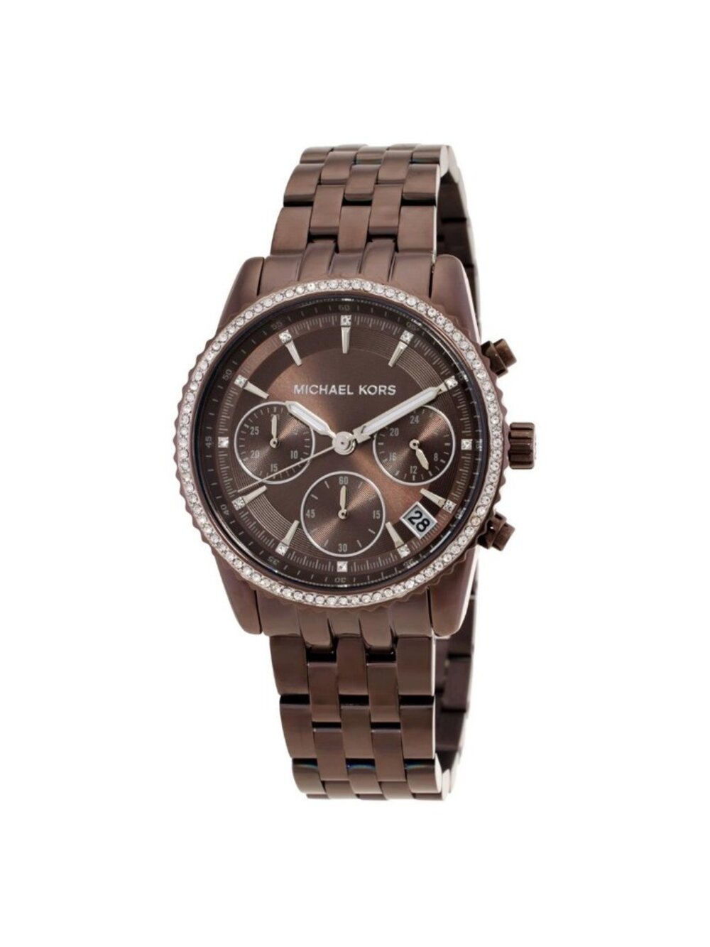 NWT Michael Kors Mini Bryant Pave Chronograph Quartz Ladies Watch
